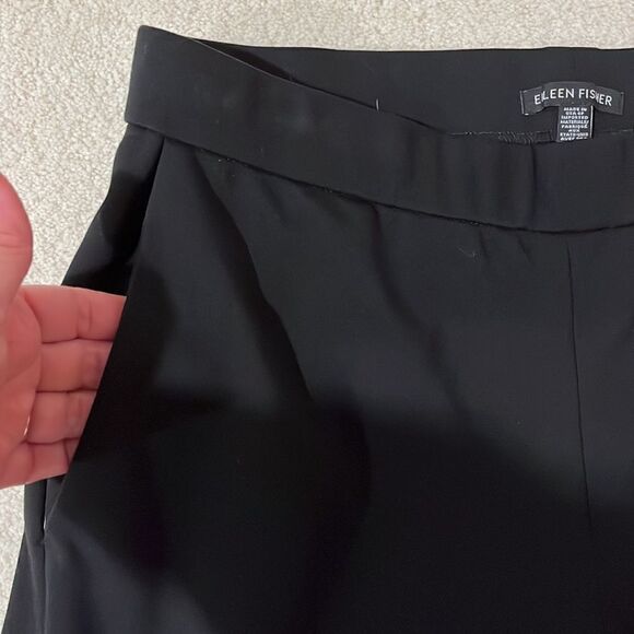 Eileen Fisher Midnight Petite Jersey Wide Leg Pants Sz S/P - Picture 2 of 7